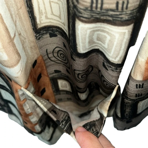 N Touch geometric blazer lightweight size 10 fall jacket pockets front button - Picture 4 of 13